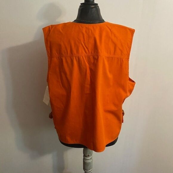 Jones New York Sports Orange front zip, adjustable side vest, size 2X - Picture 2 of 4
